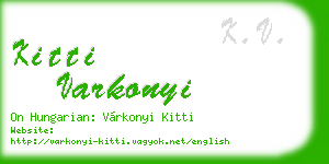 kitti varkonyi business card